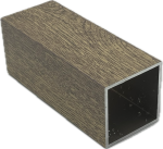 40x40x2 alu zártszelvény 6 m homok tölgy