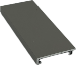 40x6 alu csavartakaró 6 m RAL9007 (új)