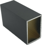 60x40x2 alu zártszelvény 6 m v=2,5 mm RAL7016