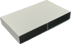 160x24 alu zártszelvény 6 m RAL 9010 (sima felület)