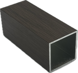 40x40x2 alu zártszelvény 6 m dió