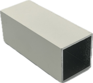 40x40x2 alu zártszelvény 6 m RAL9010 (sima fel.)