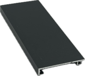 40x6 alu csavartakaró 6 m RAL7016 (új)