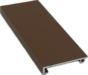 40x6 alu csavartakaró 6 m RAL8007 (új)